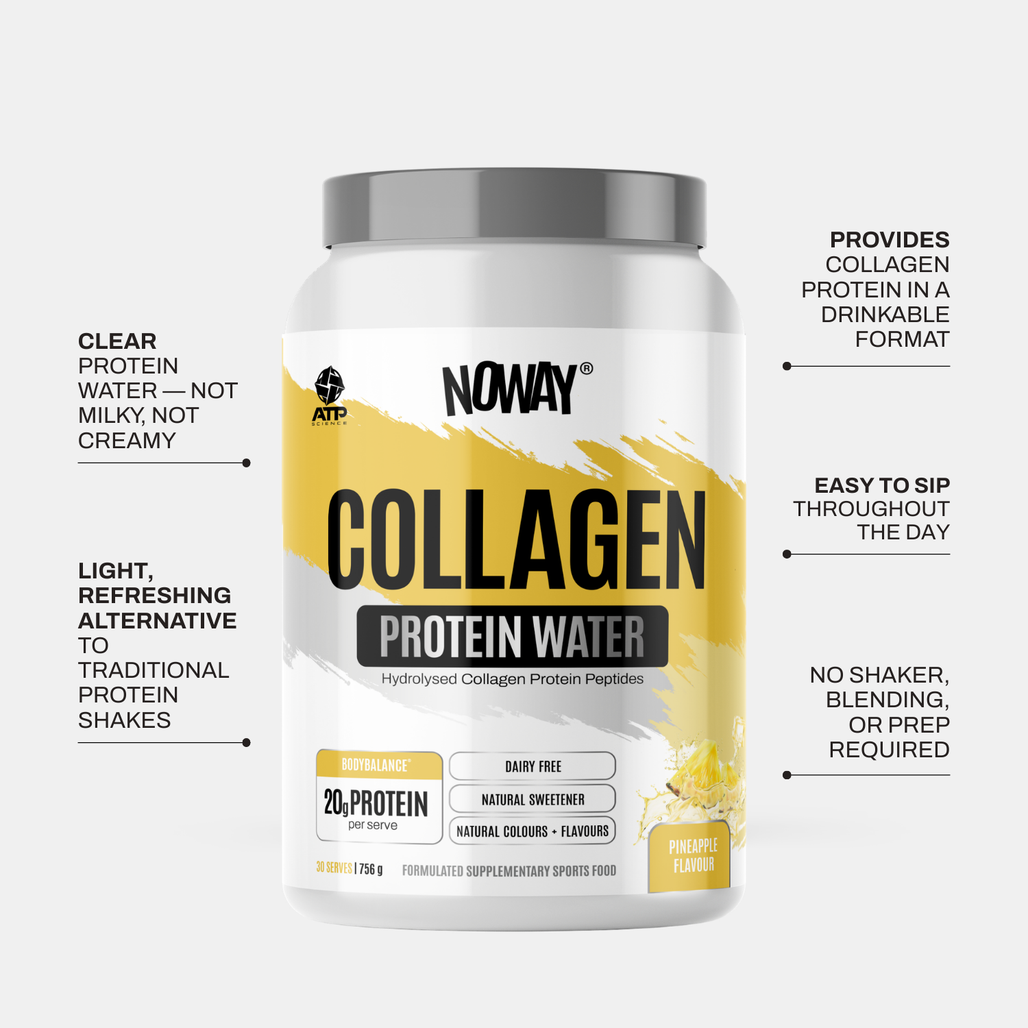 NOWAY!® Collagen Protein Water - Pineapple