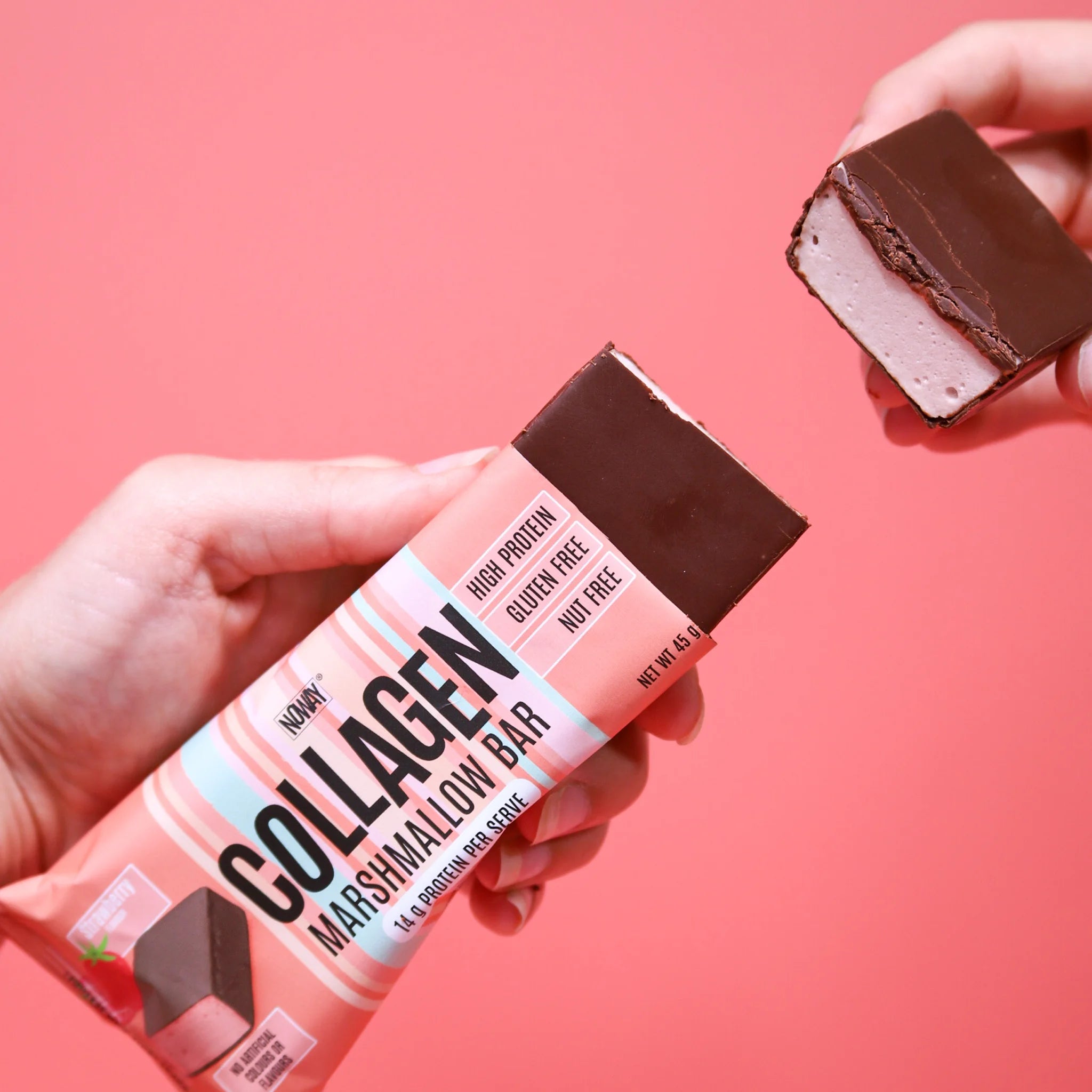 NOWAY!® Collagen Marshmallow Bar - Strawberry