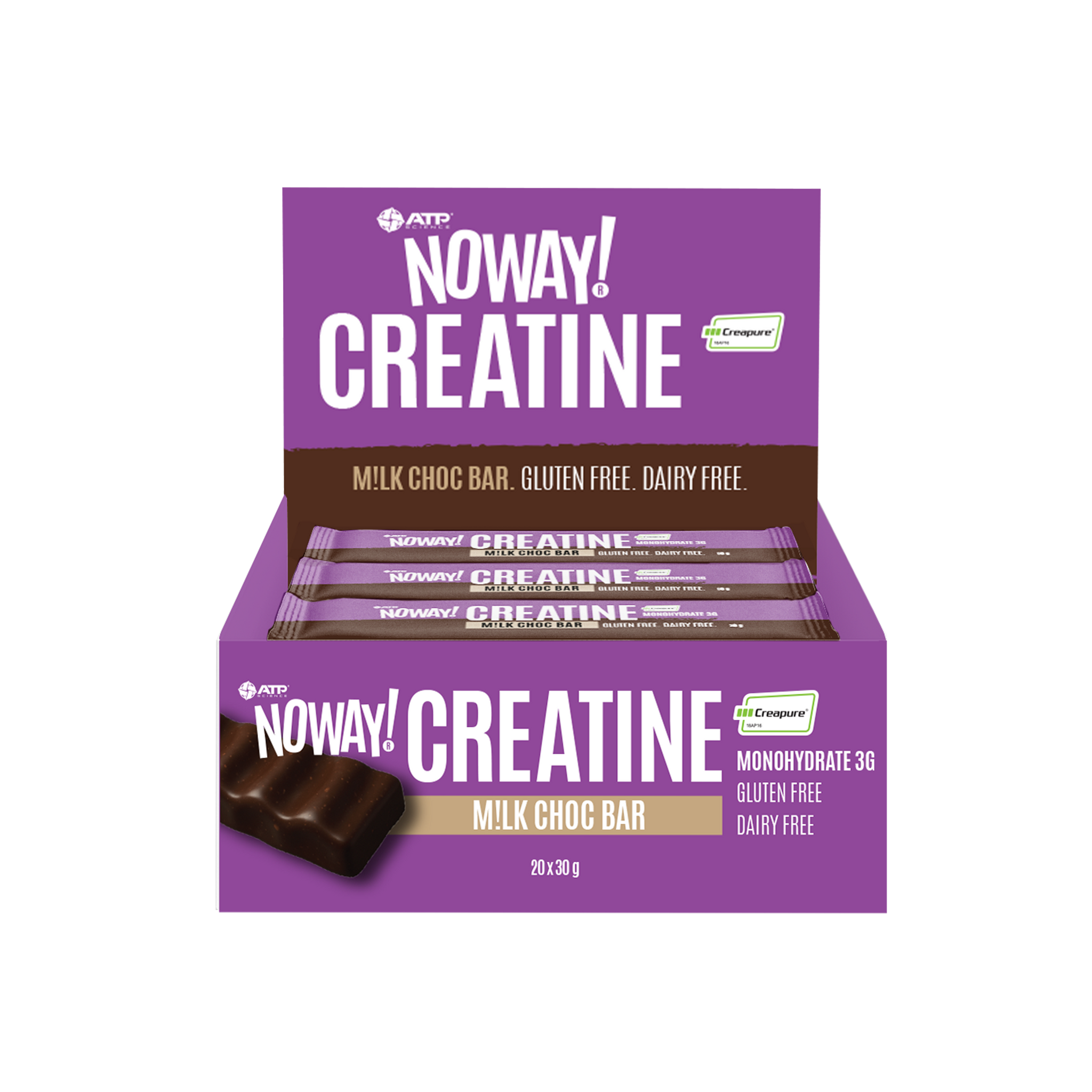 NOWAY!® Creatine M!LK Choc Bar | 3g Creapure® Creatine