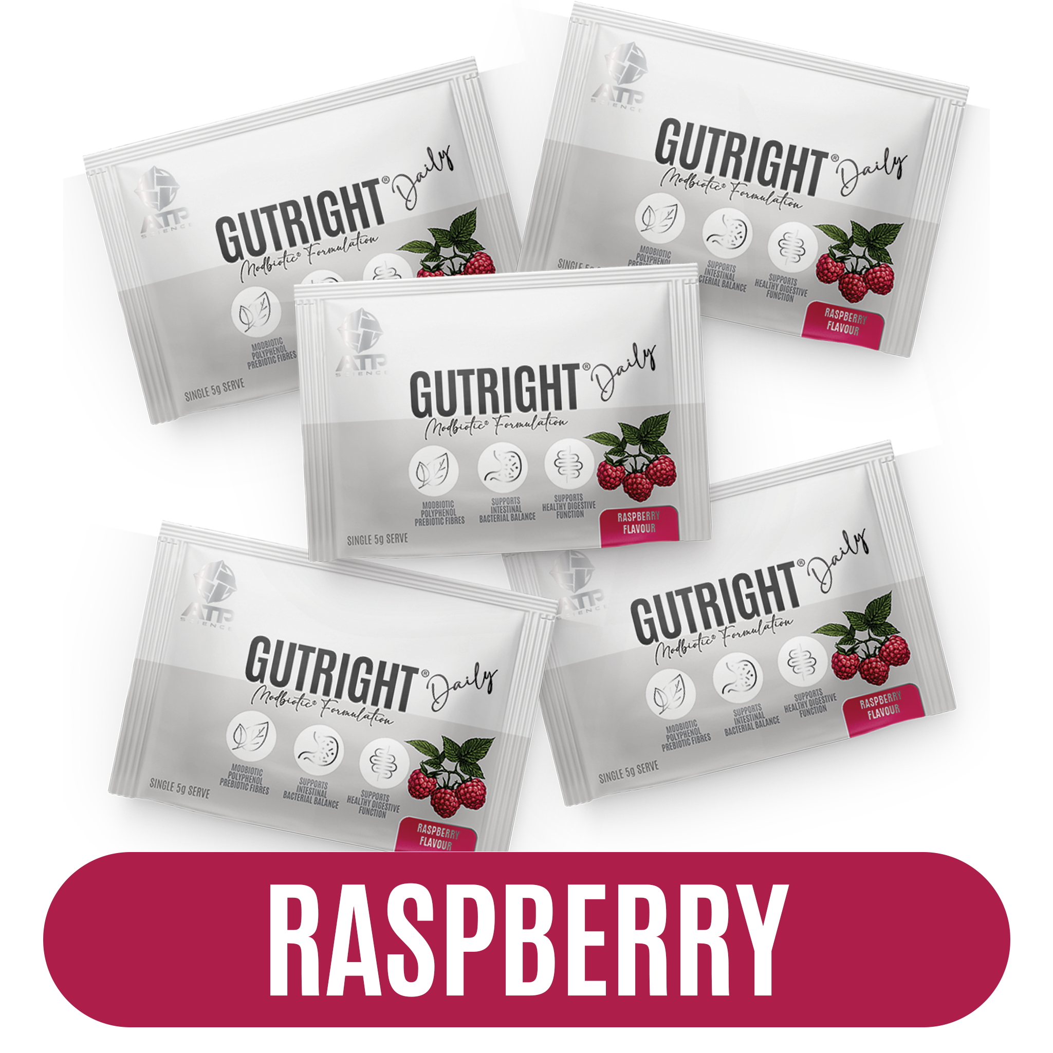 GutRight Daily Sachet Sample Pack - Raspberry