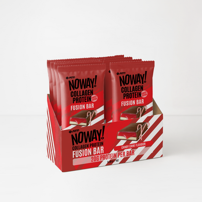 NOWAY!® Collagen Fusion Bar Box of 8 - Mint Candy Cane