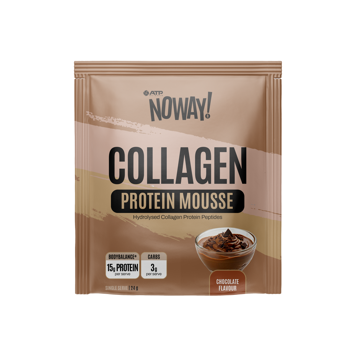 NOWAY!® Collagen Mousse Single Sachets - Rich Chocolate