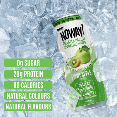 NOWAY!® Collagen Protein Sparkling Water - Kiwi Apple