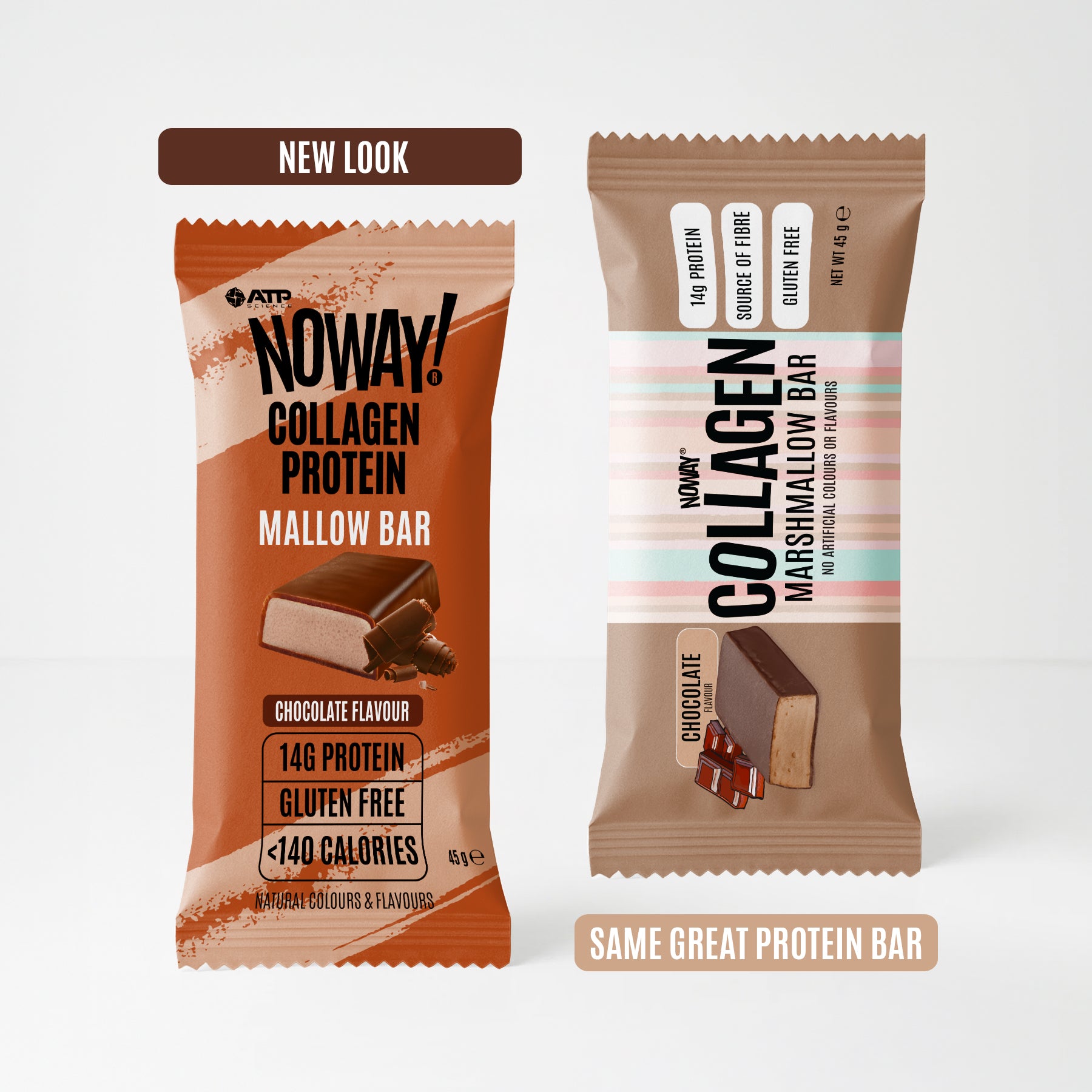 NOWAY!® Collagen Marshmallow Bar Box of 12 - Chocolate