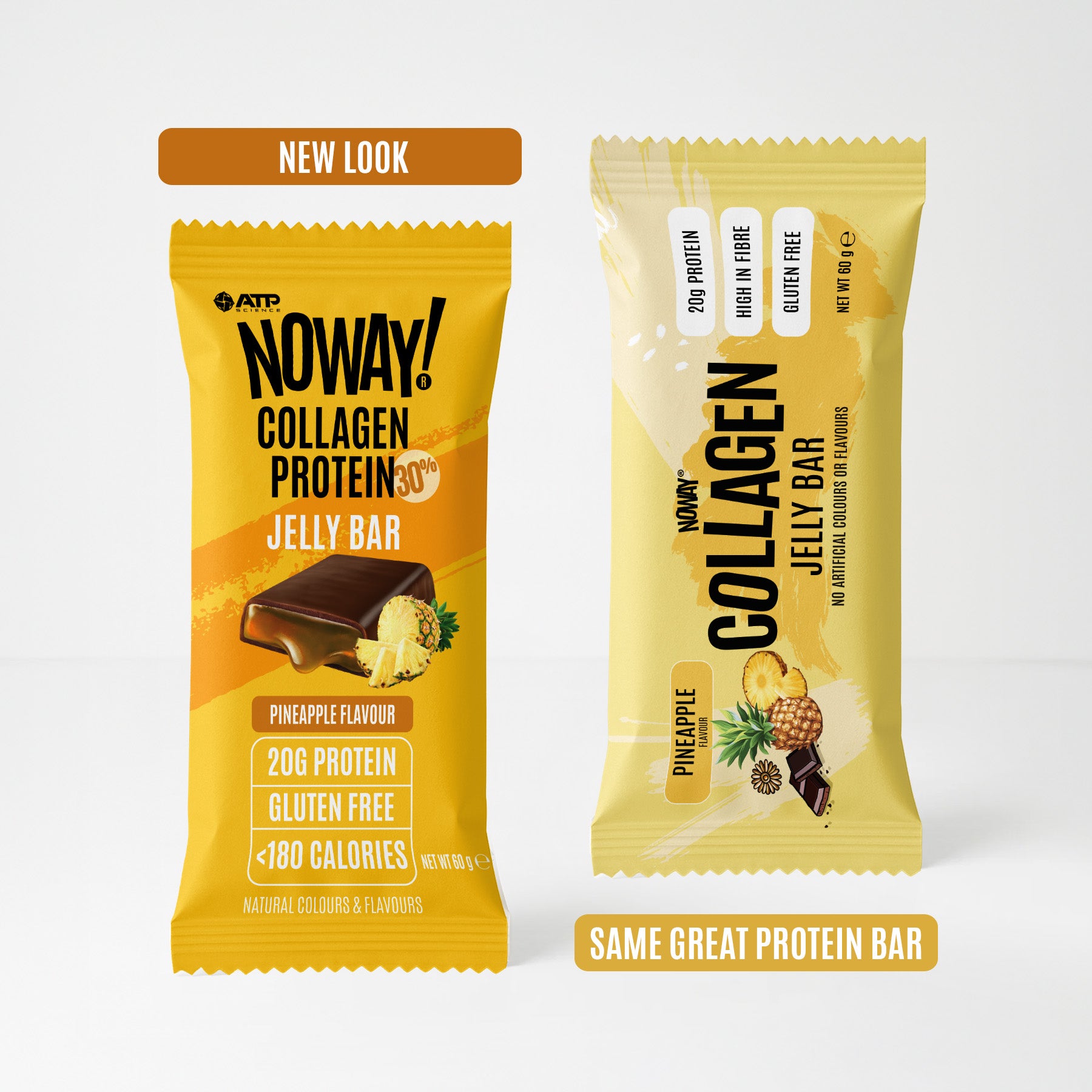 NOWAY!® Collagen Jelly Bar Box of 12 - Pineapple