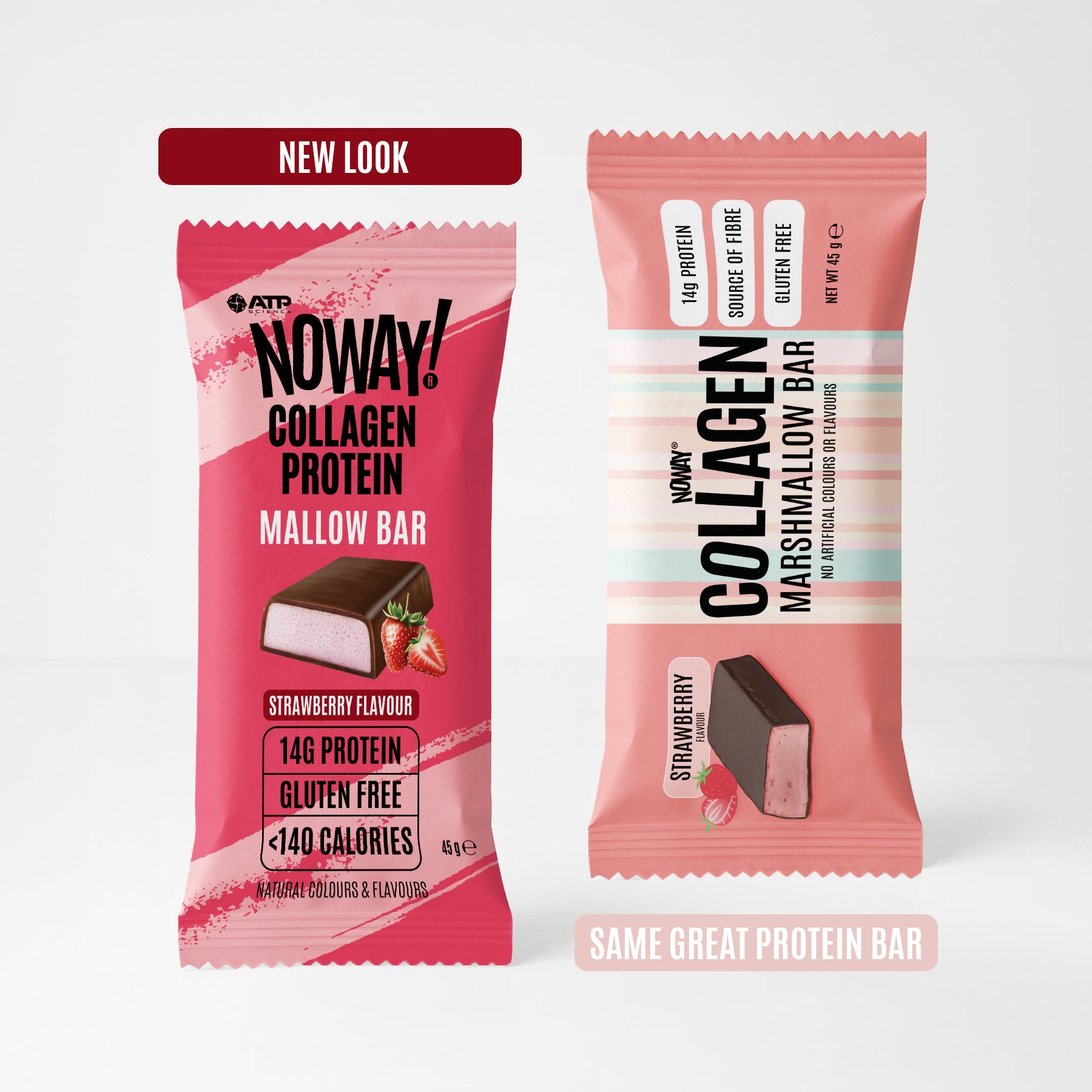 NOWAY!® Collagen Marshmallow Bar Box of 12 - Strawberry