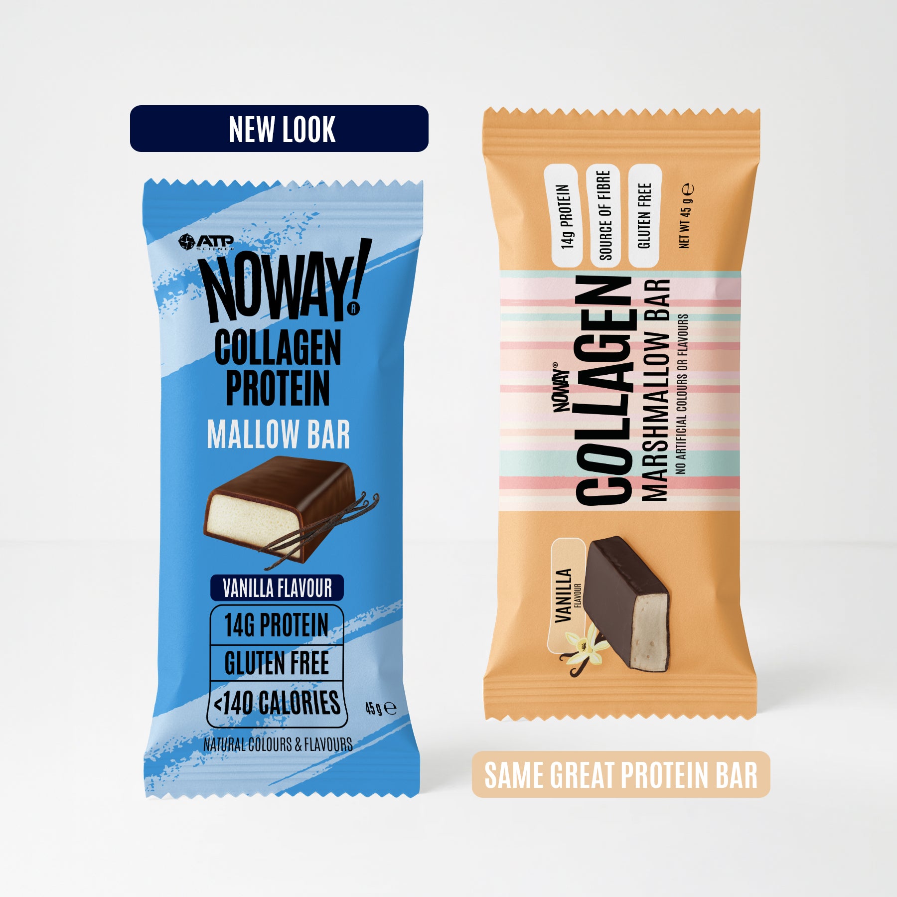 NOWAY!® Collagen Marshmallow Bar Box of 12 - Vanilla